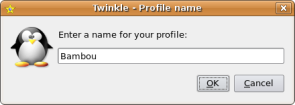twinkle softphone profile name