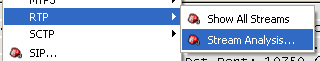 wireshark RTP stream analysis
