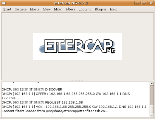 ettercap ssh downgrade filter loaded