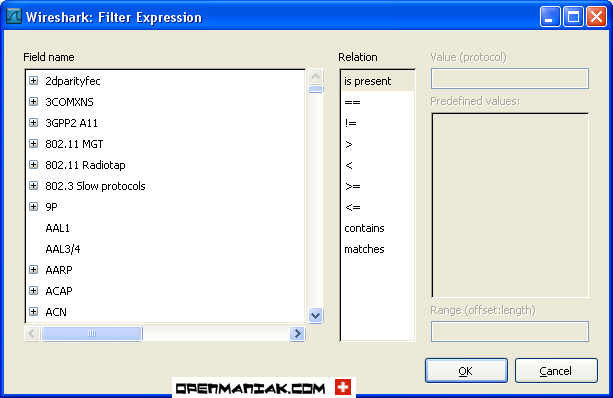 wireshark capture filter expression